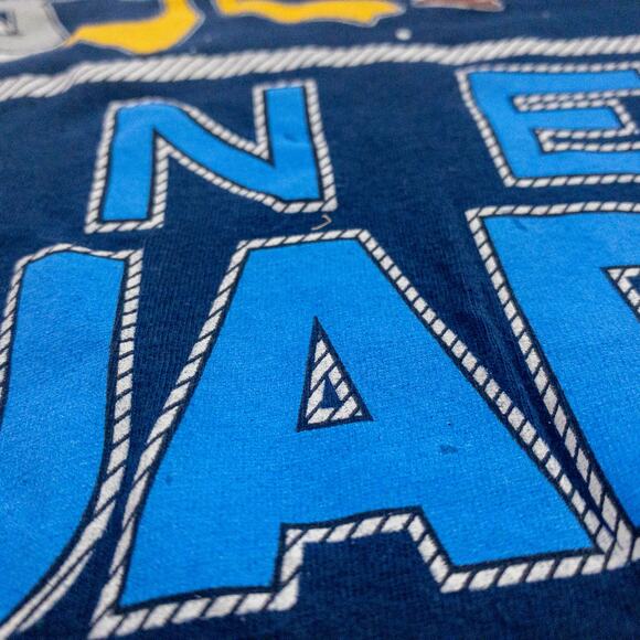 Looney Tunes Vintage Space Jam Tune Squad Blue Graphic Tee Shirt Mens Small - Picture 8 of 16